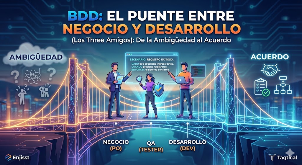 Lee más sobre el artículo BDD: El Puente entre Negocio y Desarrollo (Los Three Amigos)